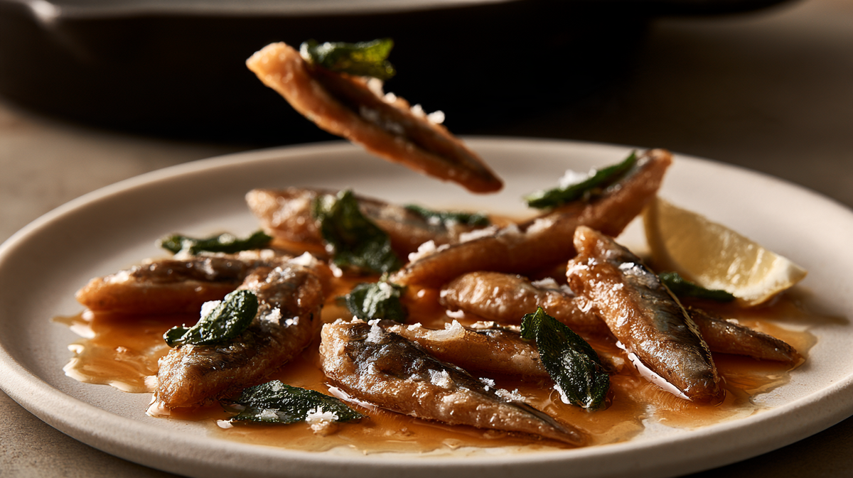 Pan-Seared Sardines With Brown Butter & Crispy Sage